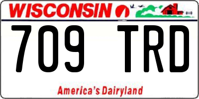 WI license plate 709TRD