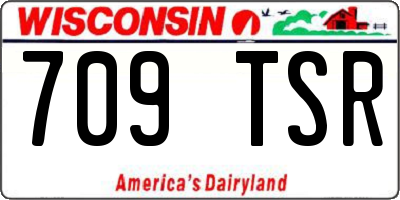 WI license plate 709TSR