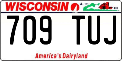 WI license plate 709TUJ