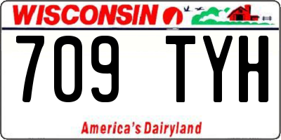 WI license plate 709TYH
