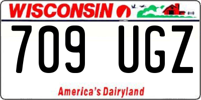 WI license plate 709UGZ
