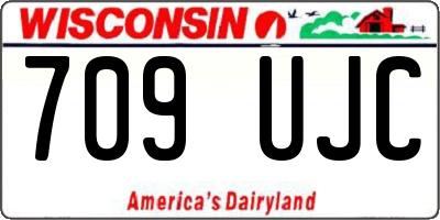 WI license plate 709UJC