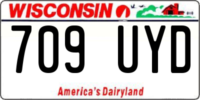 WI license plate 709UYD