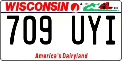 WI license plate 709UYI
