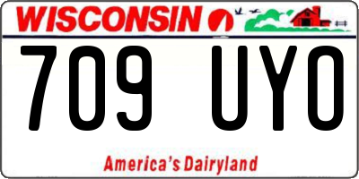 WI license plate 709UYO