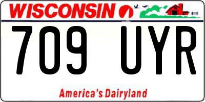 WI license plate 709UYR