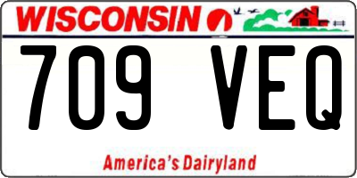 WI license plate 709VEQ