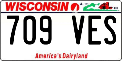 WI license plate 709VES