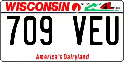 WI license plate 709VEU