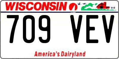 WI license plate 709VEV