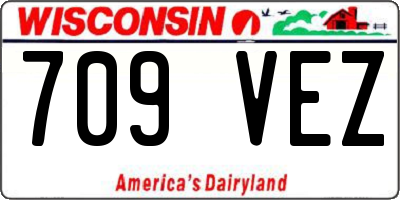 WI license plate 709VEZ