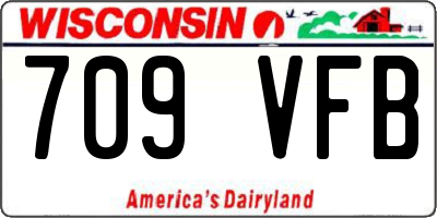 WI license plate 709VFB