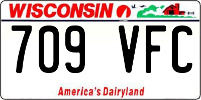 WI license plate 709VFC