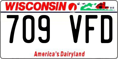 WI license plate 709VFD