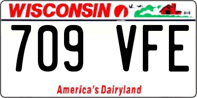 WI license plate 709VFE