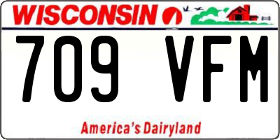 WI license plate 709VFM
