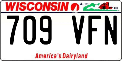 WI license plate 709VFN