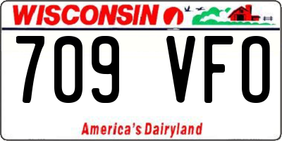 WI license plate 709VFO