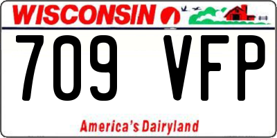 WI license plate 709VFP