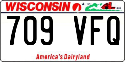 WI license plate 709VFQ