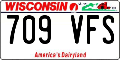 WI license plate 709VFS