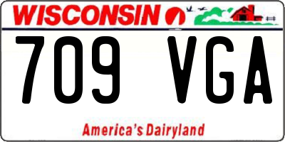 WI license plate 709VGA