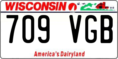 WI license plate 709VGB