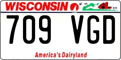 WI license plate 709VGD