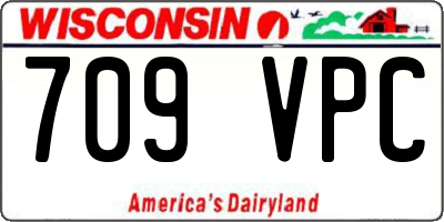 WI license plate 709VPC