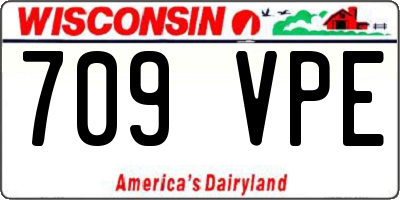 WI license plate 709VPE