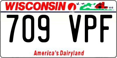 WI license plate 709VPF