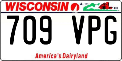 WI license plate 709VPG