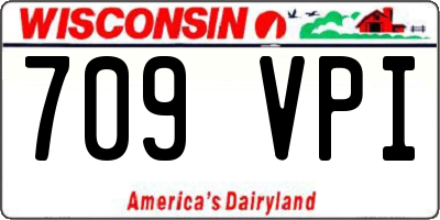 WI license plate 709VPI