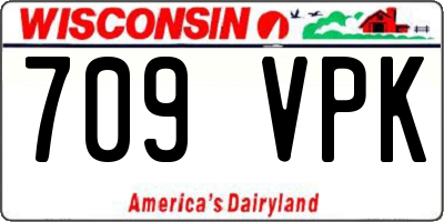 WI license plate 709VPK