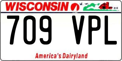 WI license plate 709VPL