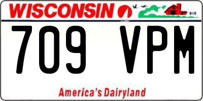WI license plate 709VPM