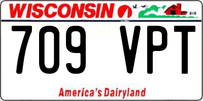 WI license plate 709VPT