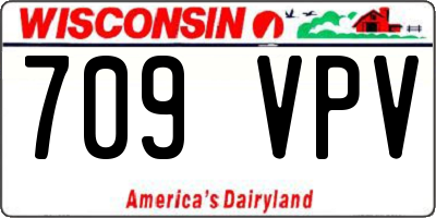 WI license plate 709VPV