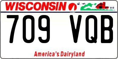 WI license plate 709VQB
