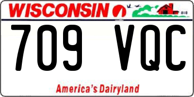WI license plate 709VQC