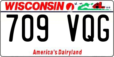 WI license plate 709VQG