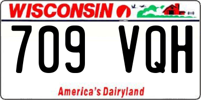WI license plate 709VQH