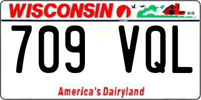 WI license plate 709VQL