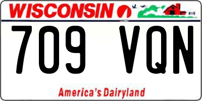 WI license plate 709VQN