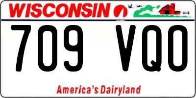 WI license plate 709VQO