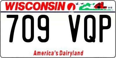 WI license plate 709VQP