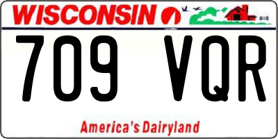 WI license plate 709VQR