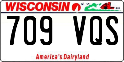 WI license plate 709VQS