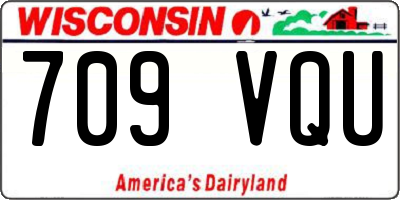 WI license plate 709VQU