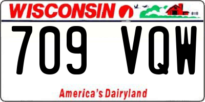WI license plate 709VQW